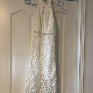 Open back Bardot dress